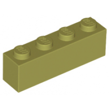 LEGO kocka 1x4, olajzöld (3010)